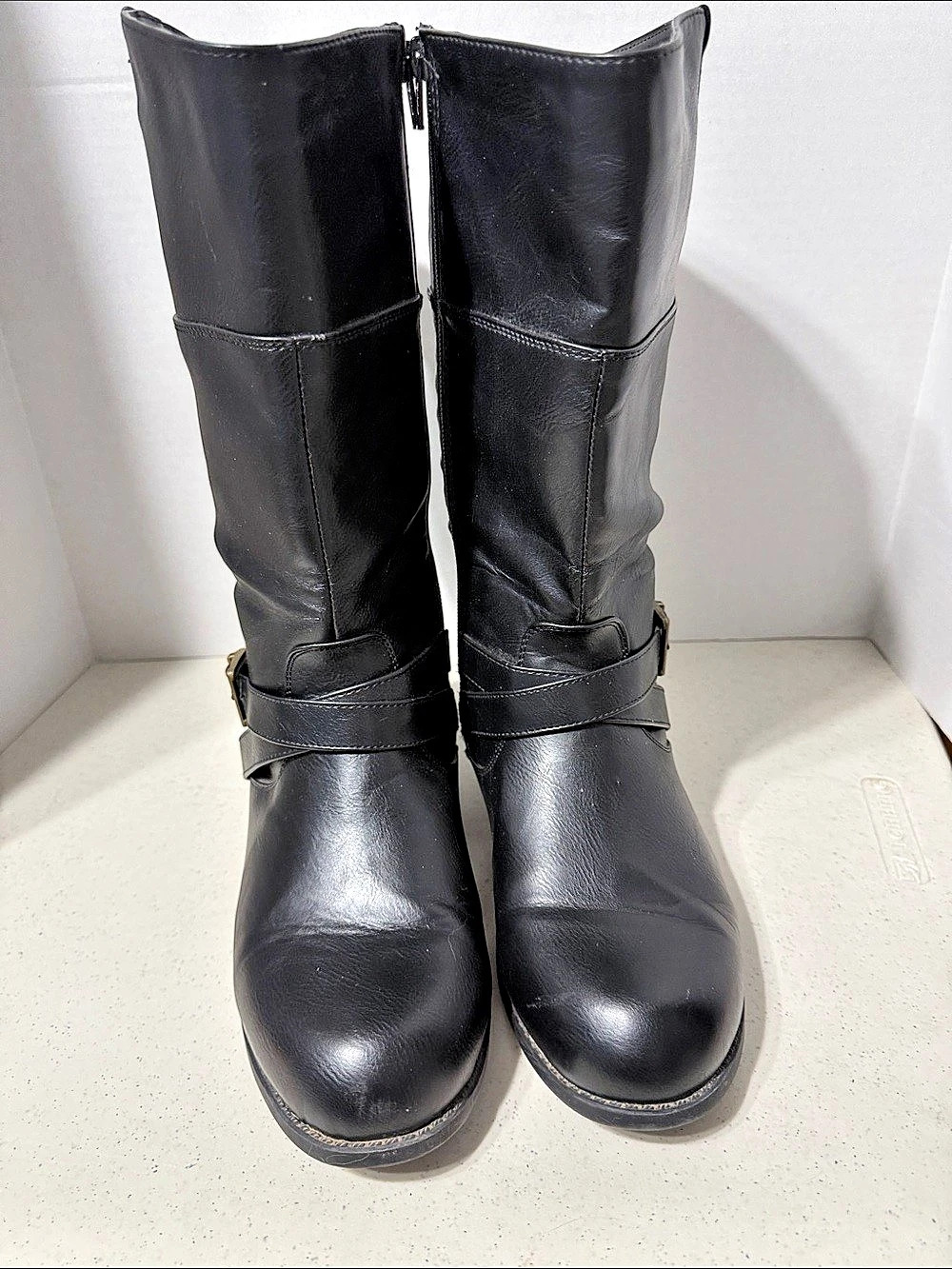 Comfortview Black Heeled Boots US 9.5 W